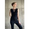 Černý top Pirueta bez rukávů