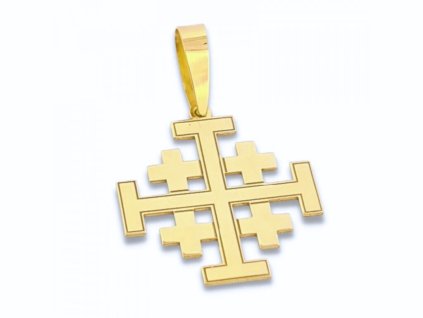 Zlatý Jeruzalemský krížik tenší