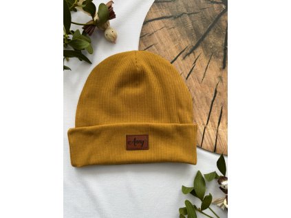 ŽEBROVANÁ ČEPICE - HOŘČICOVÁ