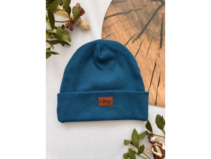 ŽEBROVANÁ ČEPICE - PETROLEJOVÁ