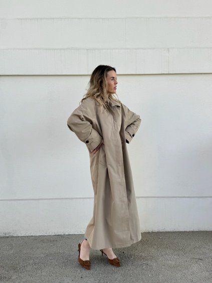 Dlouhý trenchcoat STRAIGHT