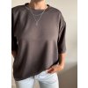 Vysokogramážní oversized tričko
