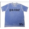 PRIDE T-SHIRT ACID WASH BLUE