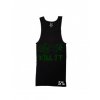 5 love it kill it black ribbed tank top with green lettering (1)