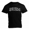 pride black t shirt with white lettering 5percent nutrition 1