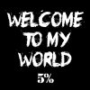 Samolepka WELCOME TO MY WORLD (vinyl)