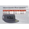 tabulka velikostí hat snapback