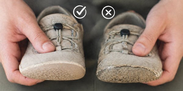 Miből látszik, hogy eljött a csere ideje a barefoot cipődnél?