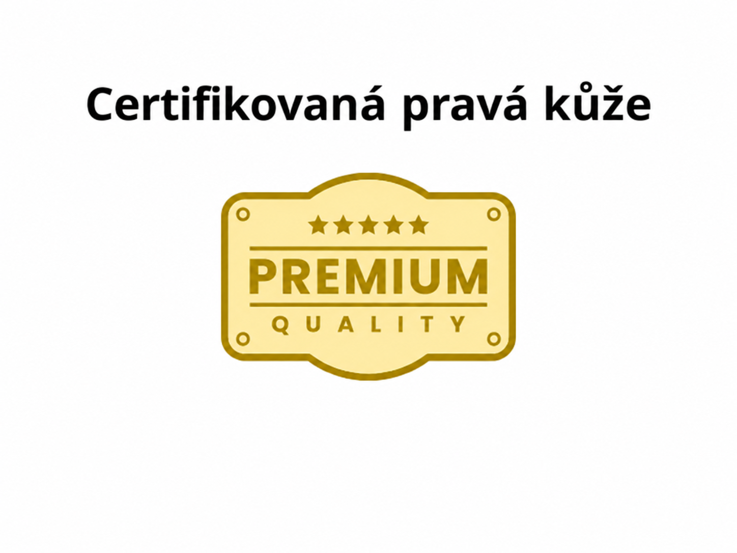 Certifikovaná pravá kůže