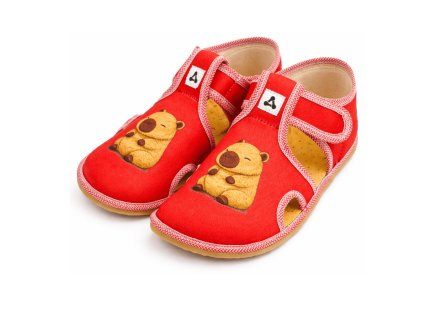 antal rascal kids slippers capybara red