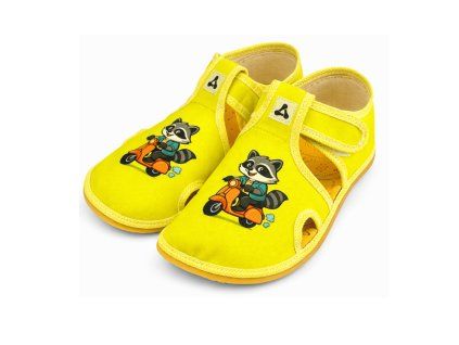 antal rascal kids slippers raccoon