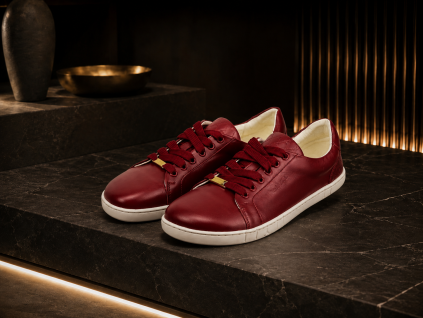 antal premium barefoot sneakers amada wine red
