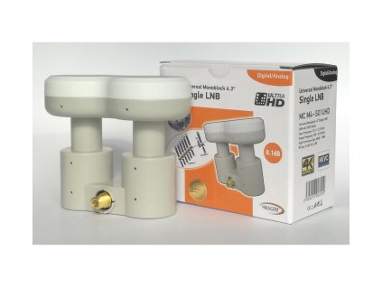 Mascom Universal Monoblock 4,3° Single LNB MC M4-S01 UHD Gold 0,1dB