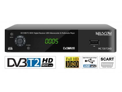 MASCOM MC720T2 HD DVB-T2 H.265/HEVC