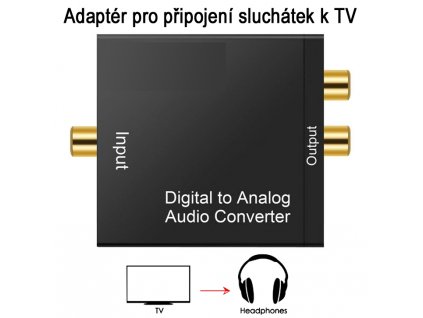 Adaptér Mascom DAC 01-LT pro připojení sluchátek k TV