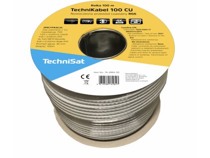 Koaxiální kabel TechniSat TECHNIKABEL 100 CU 100m