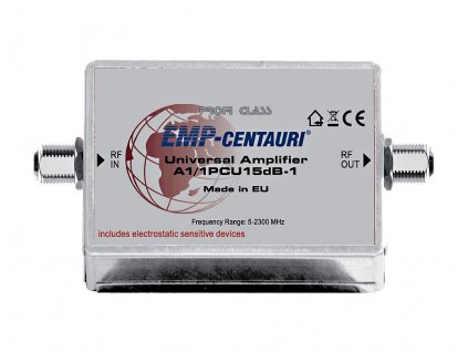 SAT/TV zesilovač EMP-Centauri A1/1PCU15dB-1