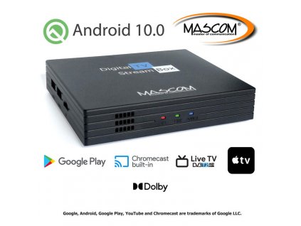 MASCOM MCA102T/C, Android TV 10.0, DVB-T2, 4K HDR, RC TV Control