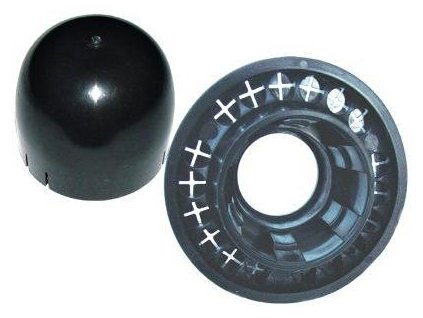 Stožárová krytka MAD 50 001 na stožár 38 až 50 mm pro kabely