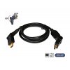 HDMI kabel Mascom  X-8383-050E, 5m, otočné konektory