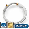 Mascom satelitní kabel 7676-015W, konektory F 1.5m