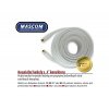 Mascom satelitní kabel 7676-150W, konektory F 15m