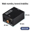 Adaptér Mascom DAC 01-LT pro připojení sluchátek k TV