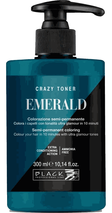 Black Professional Crazy toner Emerald
