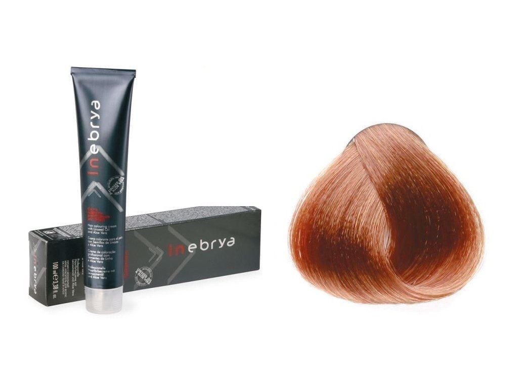 Inebrya Color 8/4 Natürlich intensiv Hellblond Kupfer - 100ml Haarfarbe