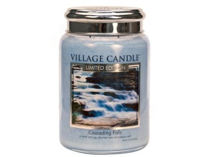velka vonna svicka ve skle village candle cascading falls 320x320