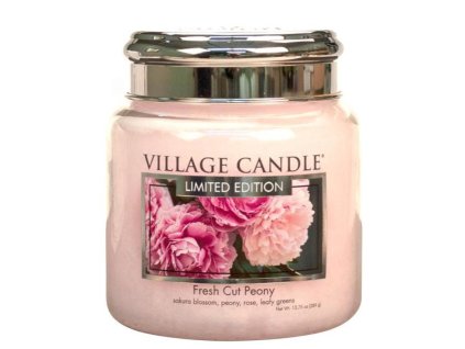 stredni vonna svicka ve skle village candle fresh cut peony pivonky 800x800
