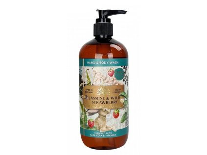 the english soap company hand body wash jasmin 500ml