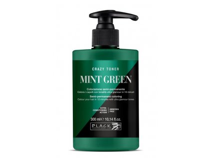 black crazy toner mint green