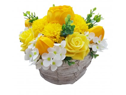 mydlova kytice pivoine yellow