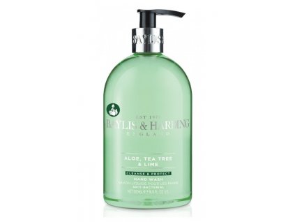 Baylis & Harding hand wash Aloe, Tea Tree & Lime antibakteriální tekuté mýdlo 500ml