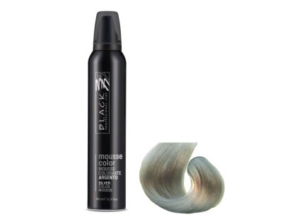 black professional silver mousse 200ml