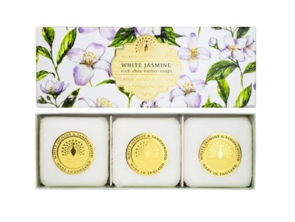 the english soap company white jasmine 3x100g