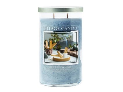village candle palo santo cedar svicka