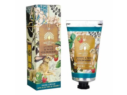 the english soap company jasmine wild strawberry hand cream 75ml