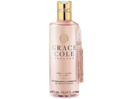 Grace Cole soothing bath & shower gel Vanilla Blush & Peony 300ml koupelový a sprchový gel