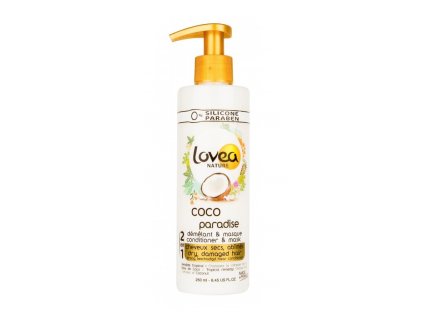 Lovea nature Coco 2in1 250ml Maske und Conditioner für trockenes Haar mit Kokosnussöl