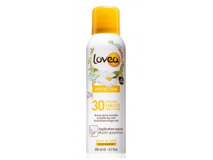 Lovea SUN Protection 30 Spray Invisible dry mist 200ml hydratační mlha na opalování voděodolný