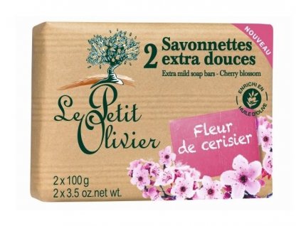 le petit olivier 2x100g mydlo tresnovy kvet