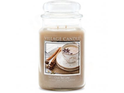 velka vonna svicka ve skle village candle chai tea latte 800x800