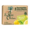 Le Petit Olivier Soap 2x100g Extra jemné mýdlo Citronový květ