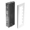 XtendLan rámeček zapuštěný pro 3 moduly (DPC-D2D81 a DPC-D281)  Rámeček, pro 3 moduly, zapuštěná montáž, montážní box součástí, D2/D2D/IP systém, pro DPC-D2D81 a DPC-D281