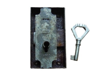 krabicový zámek na nábytek s klíčem CBS