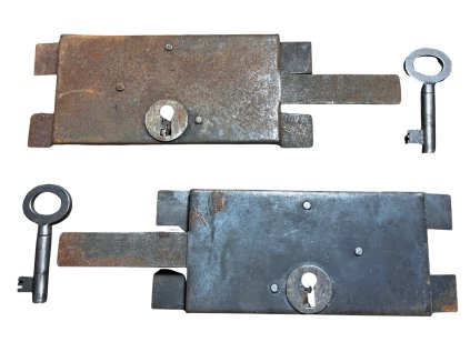 zámek na dveře s klíčem