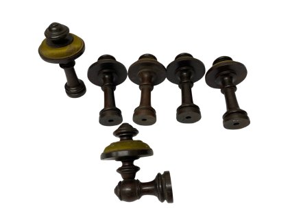 Mahagonové držáky závěsu