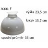 stínidlo na petrolejovou lampu - spodní průměr 33-36 cm